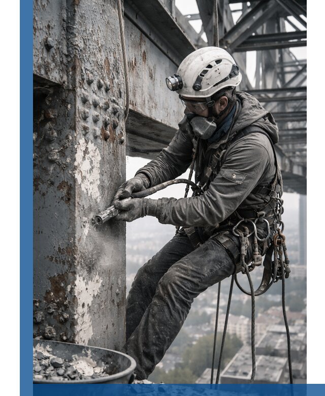 Удаление старой краски с металлических конструкций в Валуйках