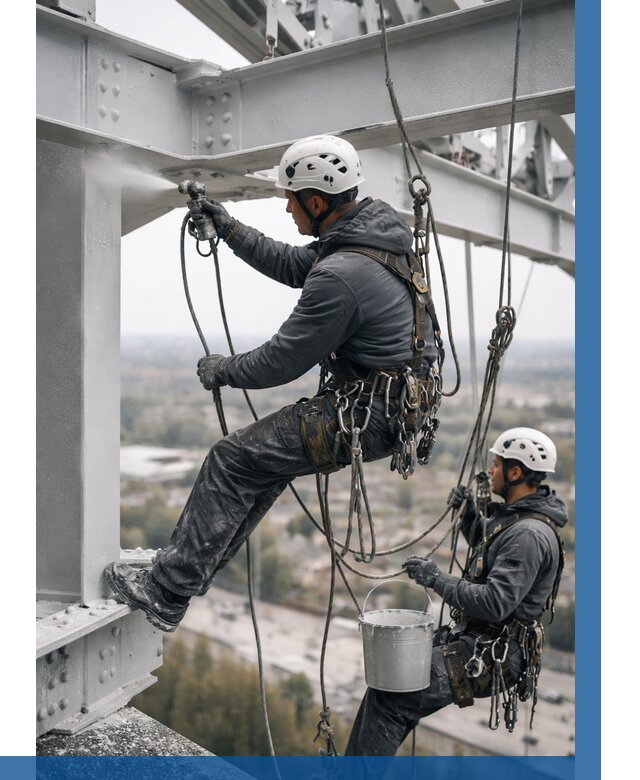 Покраска металлоконструкций на высоте в Валуйках 373 р |ВЫСОТНИК-Вли