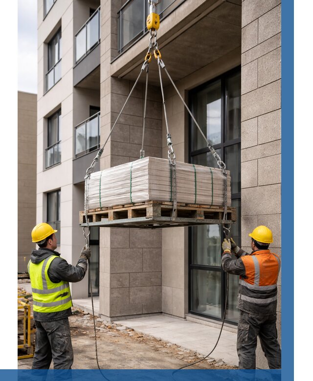 Подъем керамогранита на этаж в Валуйках от 3726 р. | ВЫСОТНИК-Вли