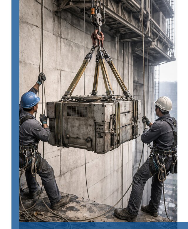 Такелажные работы на высоте, подъем и монтаж грузов в Валуйках