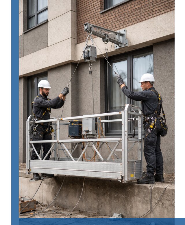 Монтаж и подъем фасадной люльки в Валуйках с гарантией безопасности