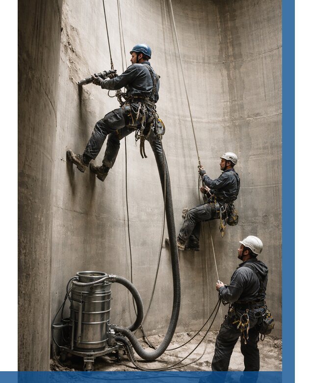 Зачистка силосов в Валуйках от 4790 р. Договор и смета ВЫСОТНИК-Вли