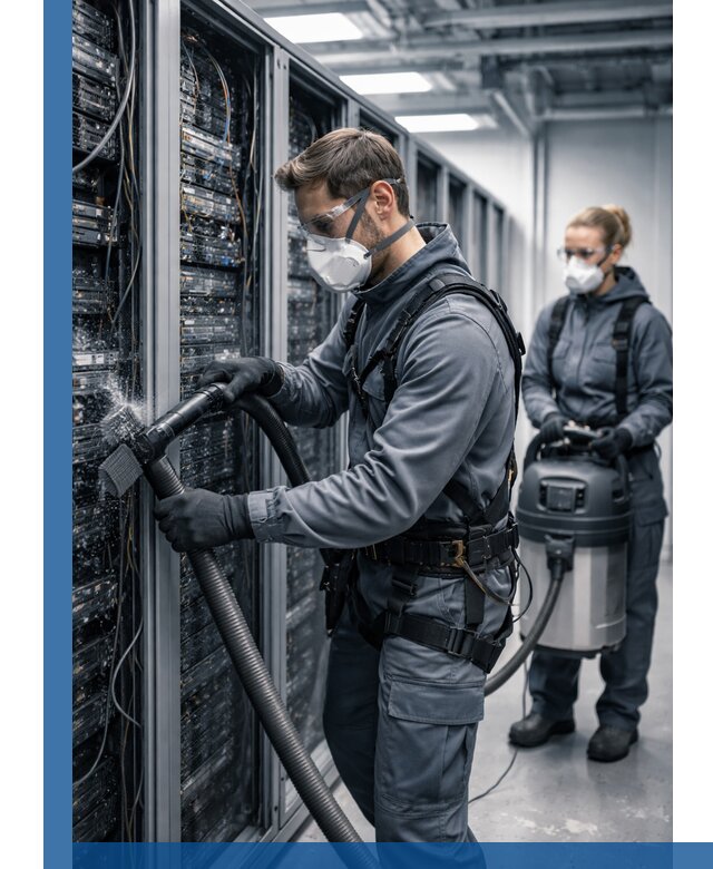 Обеспыливание серверной комнаты в Валуйках, профессиональная очистка