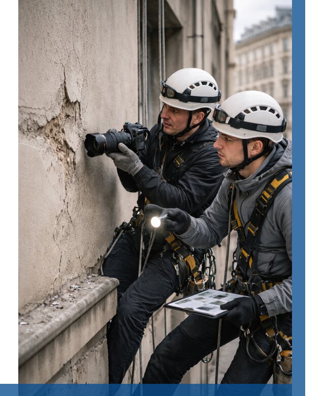 Фотофиксация дефектов фасада в Валуйках от 4790 р. | ВЫСОТНИК-Вли