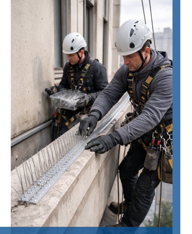 Установка шипов от птиц в Валуйках от 905 р. | ВЫСОТНИК-Вли